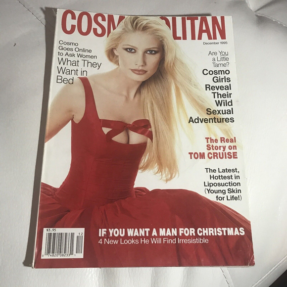 Cosmopolitan Magazine Vintage Krista Hume December 1995 What They Want Bed Sex - Picture 1 of 4